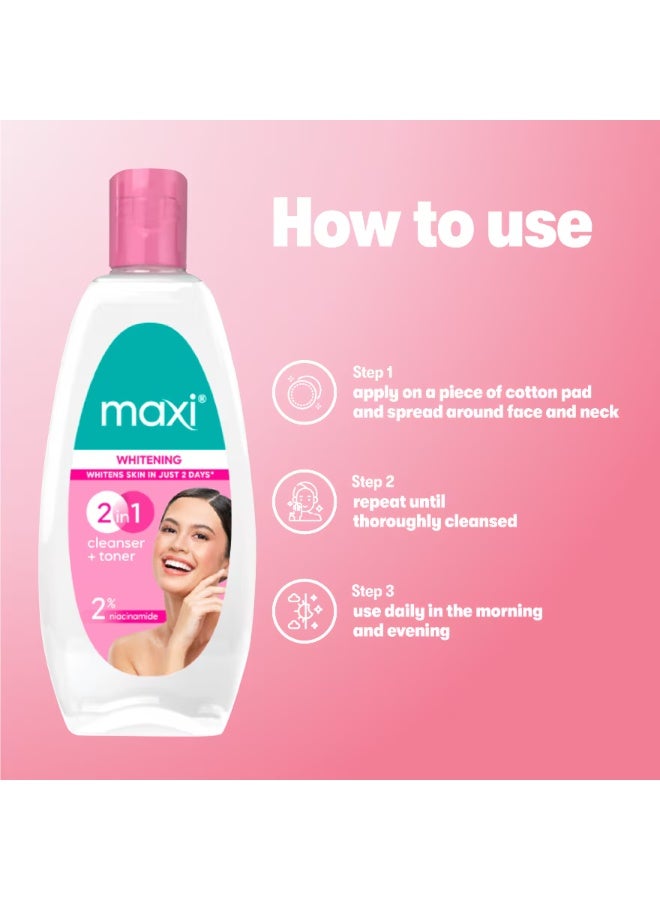 ماكسي غسول ومنظف مبيض + تونر 135 مل - Image 2